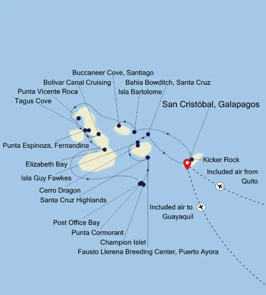 Mapa galápagos